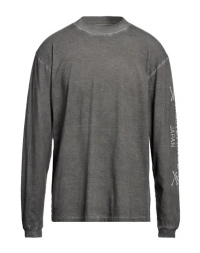John Elliott Man T-shirt Lead Size 2 Cotton In Grey