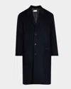 John Elliott Men's Brushed Wool Overcoat In Navy