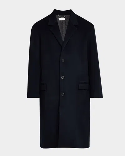 John Elliott Men's Brushed Wool Overcoat In Navy