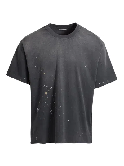 John Elliott Men Odeon Splatter Cotton T-shirt In Black