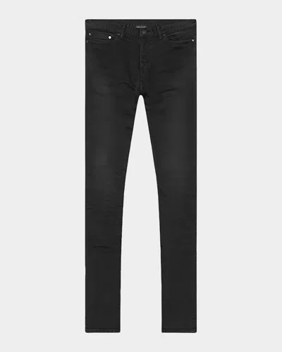 John Elliott Men's The Cast 2 Slim-fit Whiskered Jeans In Carbon
