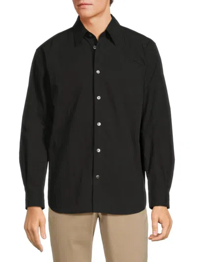 John Elliott Men's Vintage Frame Solid Shirt In Black