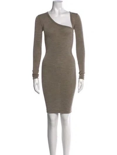 Pre-owned John Elliott Merino Wool Knee-length Dress In Green