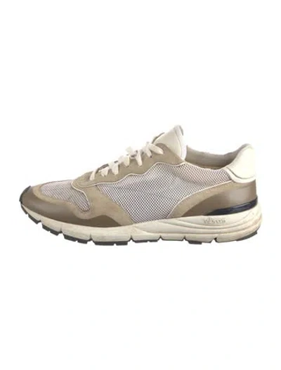 Pre-owned John Elliott Mesh Printed Athletic Sneakers In Gray