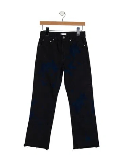 Pre-owned John Elliott Mid-rise Straight Leg Jeans In Black