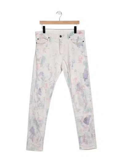Pre-owned John Elliott Mid-rise Straight Leg Jeans In Multi