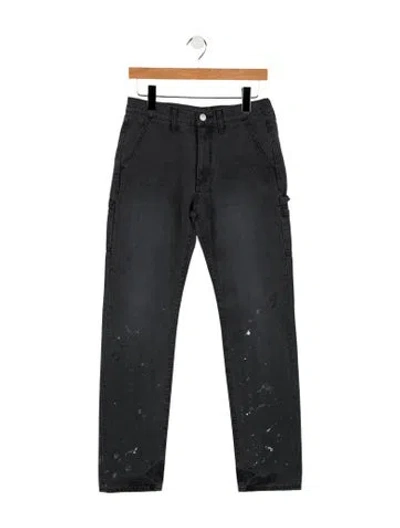 Pre-owned John Elliott Mid-rise Straight Leg Jeans W/ Tags In Gray