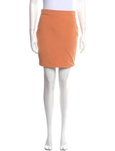 Pre-owned John Elliott Mini Skirt In Orange