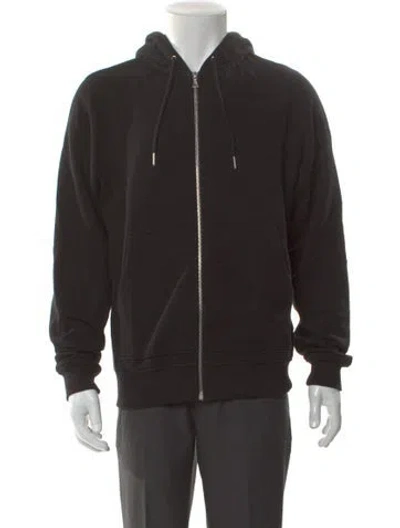 Pre-owned John Elliott Mock Neck Long Sleeve Hoodie In Black