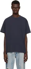 John Elliott Navy University T-shirt In Dark Navy