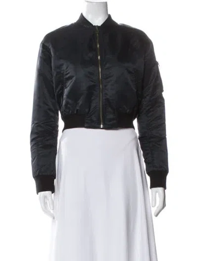 Pre-owned John Elliott Nylon Bomber Jacket In Gray