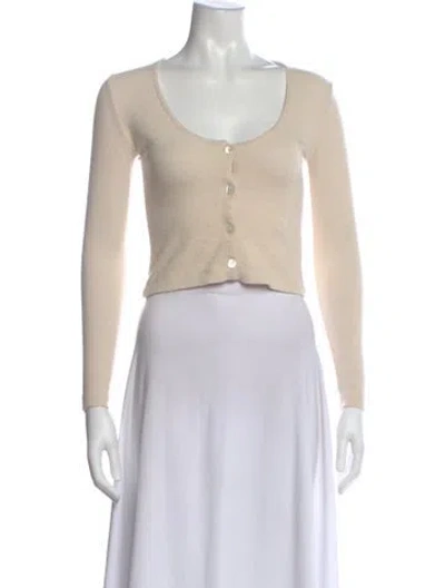 Pre-owned John Elliott Nylon Scoop Neck Sweater In Neutral