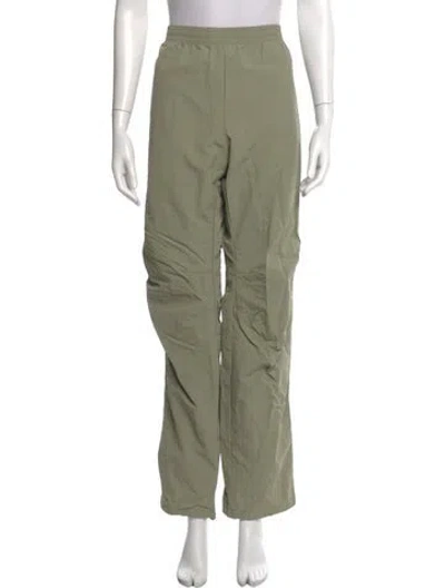 Pre-owned John Elliott Nylon Straight Leg Pants In Green
