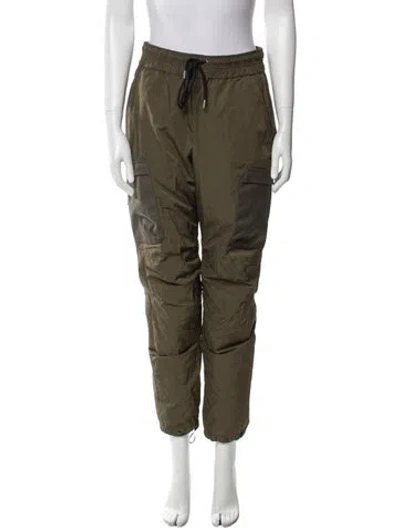 Pre-owned John Elliott Nylon Straight Leg Pants In Green
