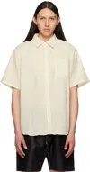 John Elliott Cloak Short Sleeve Button-up Shirt In Salt