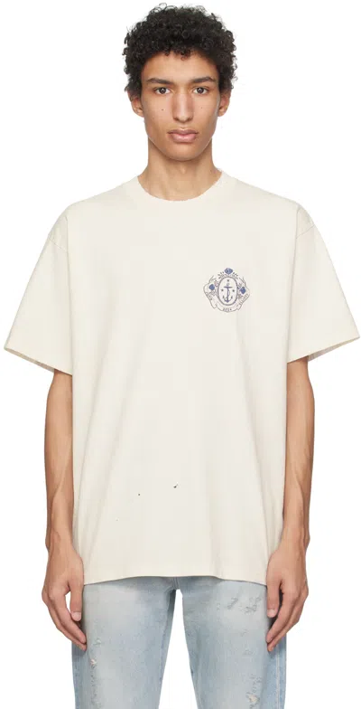 John Elliott Off-white Dinghy T-shirt In Washed Salt