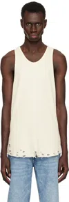 John Elliott Off-white Folsom Thermal Tank Top In Vintage White