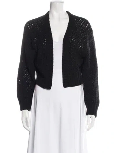 Pre-owned John Elliott Open Front Sweater In Black