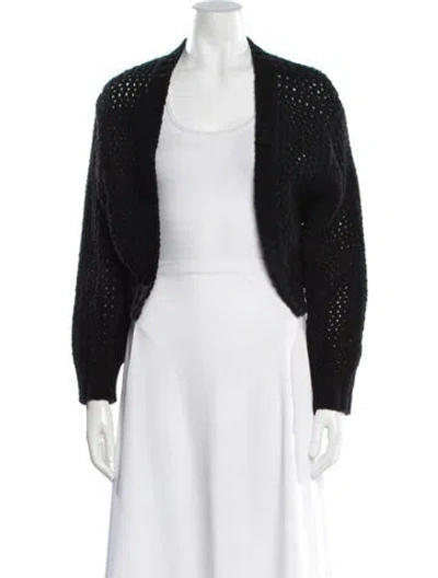 Pre-owned John Elliott Open Front Sweater In Black