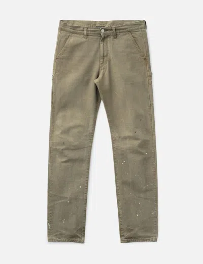 John Elliott Painted Carpenter Pant In Green
