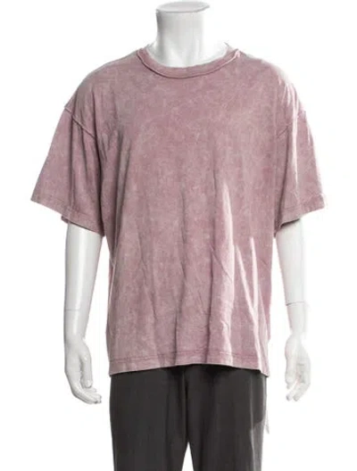 Pre-owned John Elliott Patterned Crew Neck T-shirt In Pink