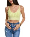 John Elliott Yellow Scoop Neck Tank Top In Grey