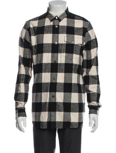 Pre-owned John Elliott Plaid Print Jacket In Multicolor