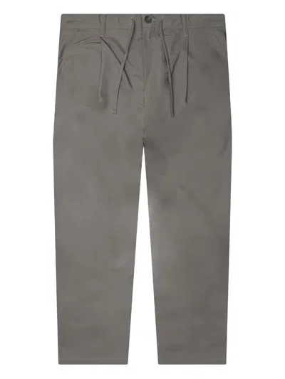 John Elliott Pleated Drawstring Trousers In Gray