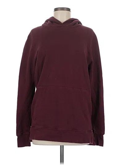 Pre-owned John Elliott Pullover Hoodie In Burgundy