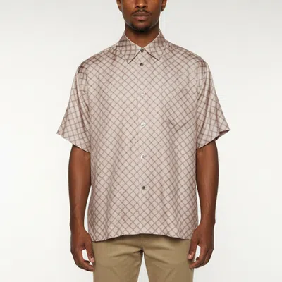 Pre-owned John Elliott Purple Printed Satin Short Sleeve T-shirt Xl