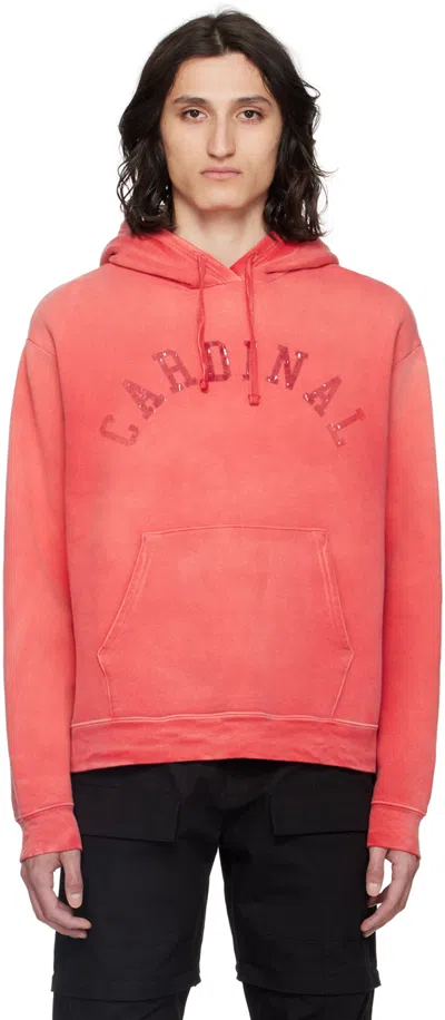 John Elliott Red Rush Hoodie In Cardinal