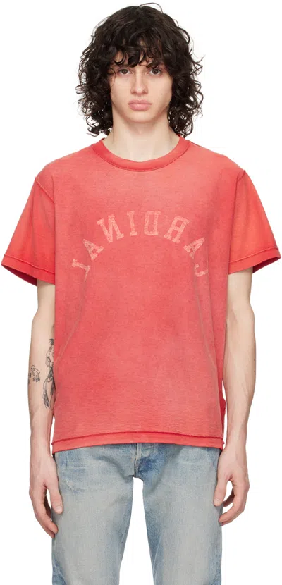 John Elliott Red Rush T-shirt In Cardinal