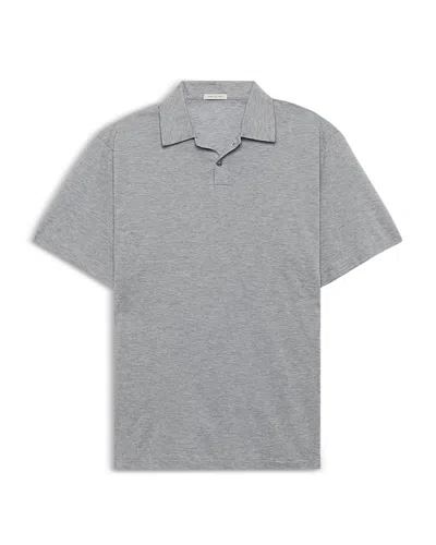 John Elliott Regular Fit Polo In Gray