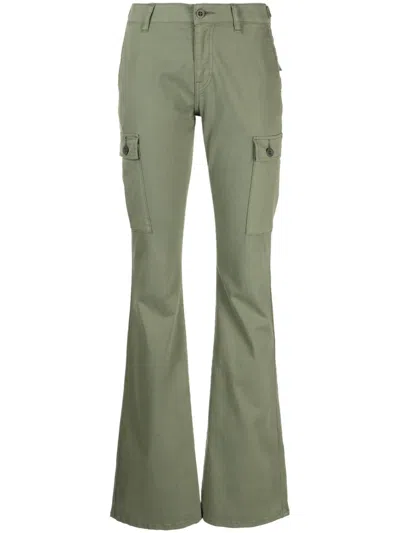 John Elliott Riley Low-rise Utility Bootcut Trousers In Green