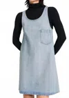John Elliott Roma Denim Dress In Coast In Blue