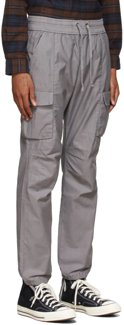 John Elliott Rope-drawing Overalls Casual Trousers In Gray