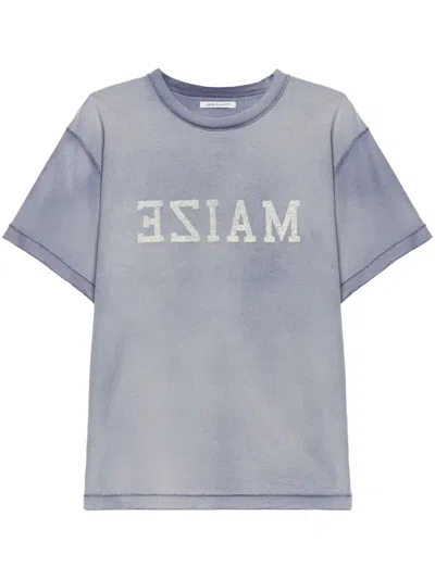 John Elliott Rush Cotton T-shirt In Purple
