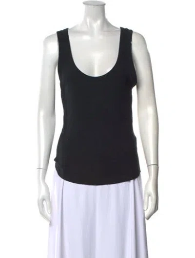 Pre-owned John Elliott Scoop Neck Sleeveless Top In Black