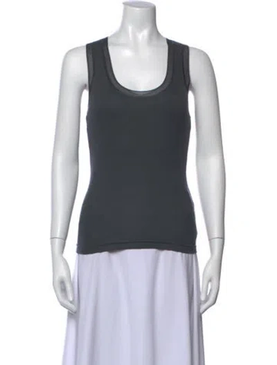 Pre-owned John Elliott Scoop Neck Sleeveless Top In Grey