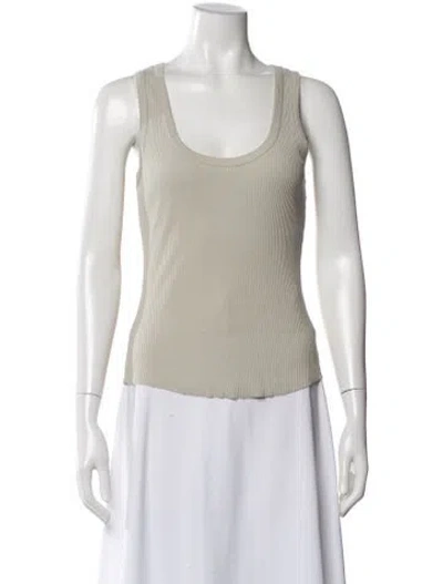 Pre-owned John Elliott Scoop Neck Sleeveless Top In Neutral