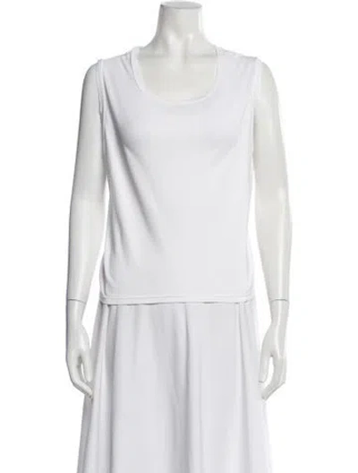 Pre-owned John Elliott Scoop Neck Sleeveless Top In White