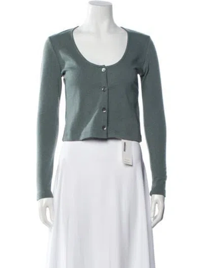 Pre-owned John Elliott Scoop Neck Sweater In Green