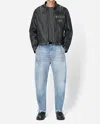 John Elliott Sendai Relax Cropped Trouser Jeans In Fiona In Blue