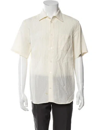 Pre-owned John Elliott Short Sleeve Dress Shirt In Neutral
