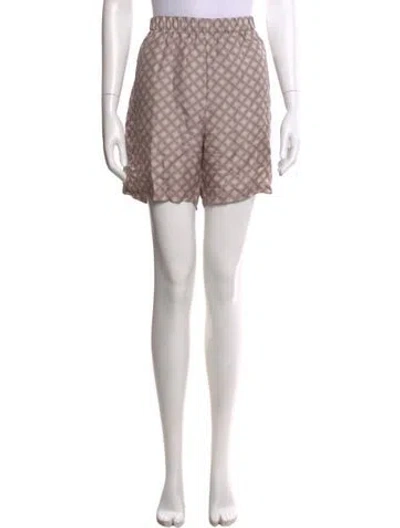 Pre-owned John Elliott Silk Mini Shorts In Neutral
