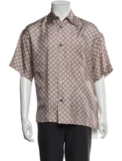 Pre-owned John Elliott Silk Patterned Shirt In Neutral