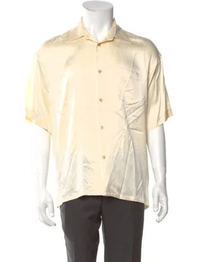 Pre-owned John Elliott Silk Short Sleeve Shirt In Neutral