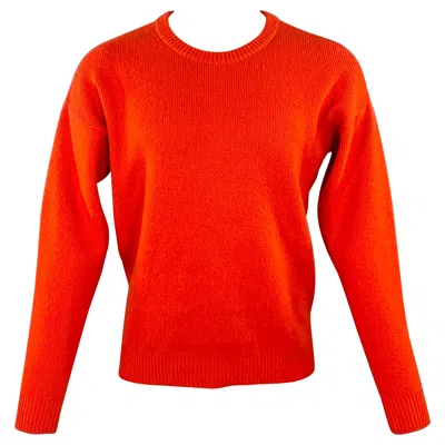Pre-owned John Elliott Size S Red Cashmere Crew Neck Sweater