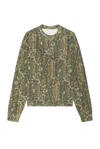 John Elliott Khaki Skeptic Sweatshirt In Tree Camo