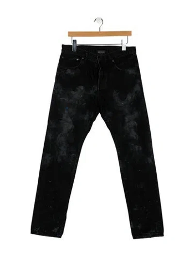 Pre-owned John Elliott Skinny Jeans In Black